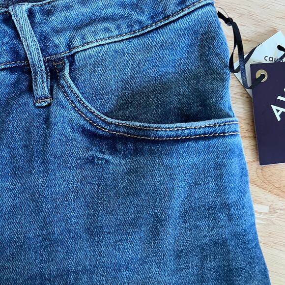 Ava & Viv Women's Plus Size High Waisted Bermuda Jean Shorts - Size 24 - NWT - Picture 6 of 13